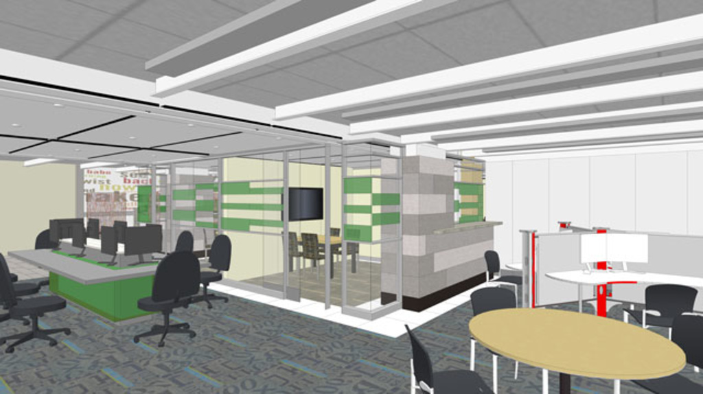 Full rendering of the final Learning Commons