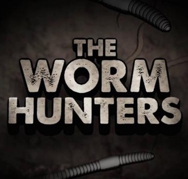 A poster with the words "The Worm Hunters" and a couple of worms