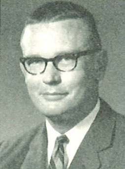 black-and-white yearbook portrait of Bill Ringer