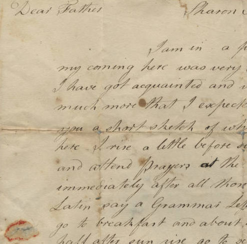 handwritten letter--Eno Family Letters collection, 1813