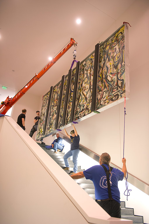 moving Jackson Pollock's Mural