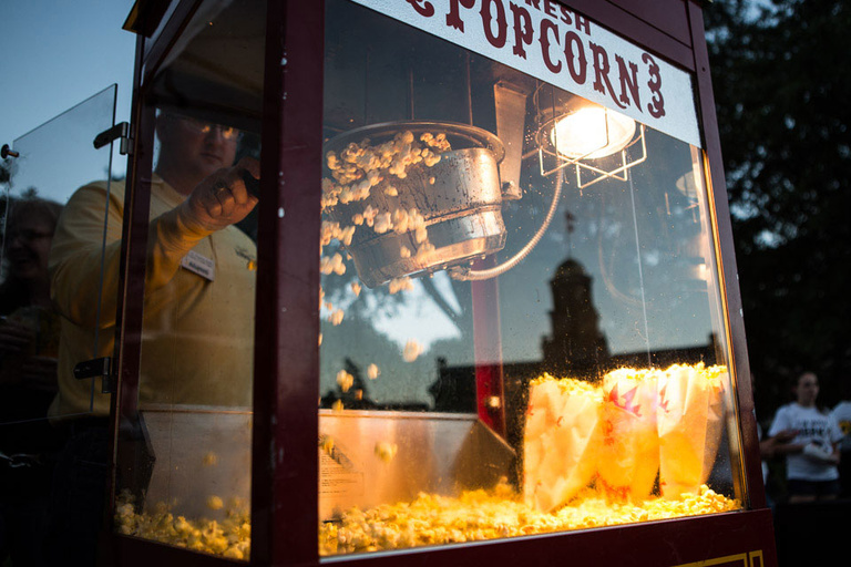 Popcorn machine.