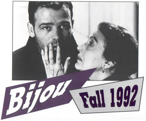 Photo of man and woman on cover of 1992 Bijou calendar
