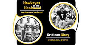 ad for hawkeyes and the hardwood