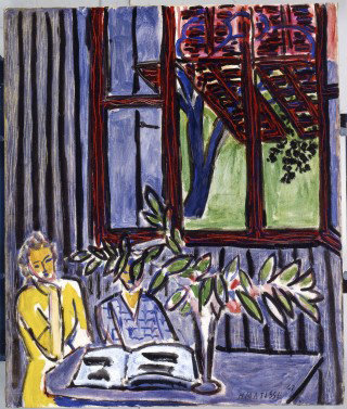 Detail of Blue Interior with Two Girls by Henri Matisse