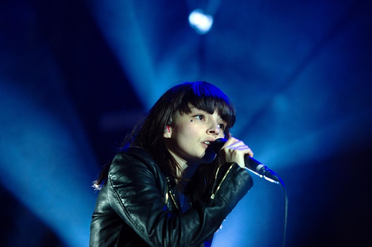 chvrches singer lauren mayberry performing