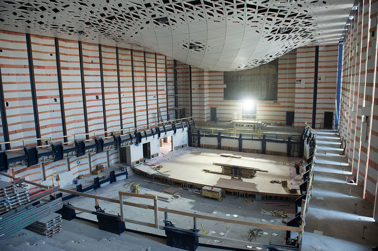 Interior of new music building