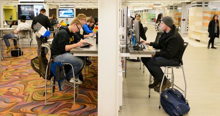 The Main Library Learning Commons officially opened in February. Photo by Tom Jorgensen.