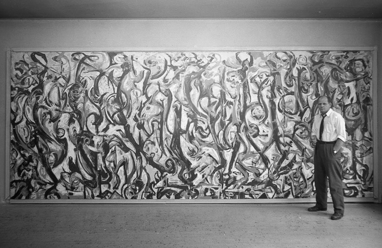 Pollock with Mural