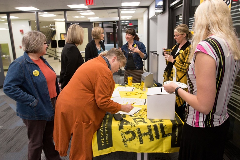 Hundreds of UI faculty and staff made charitable donations supporting the UI during more than 40 events that took place during We Are Phil wee, October 10-14, 2016.