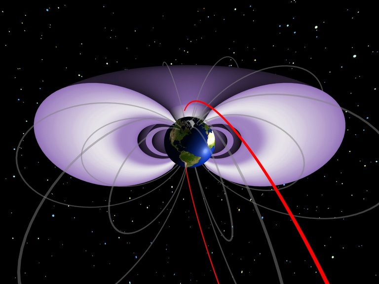 illustration of radiation belts