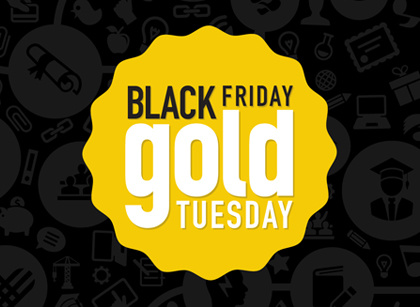 Black Friday Gold Tuesday logo