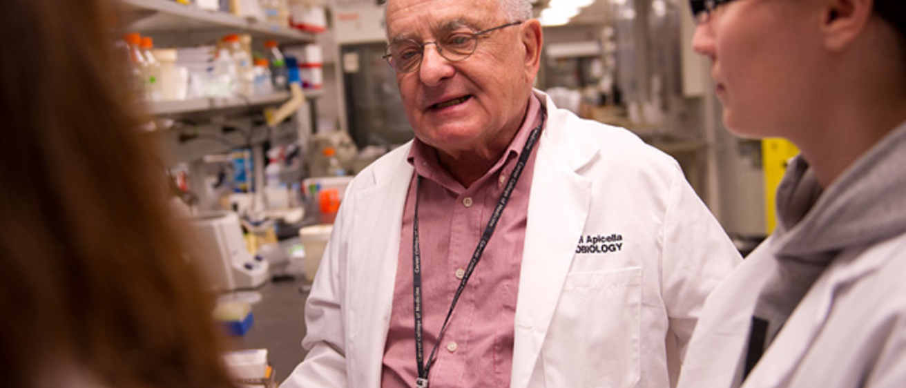 Mike Apicella in his lab