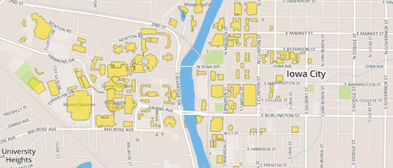 Map of the UI campus