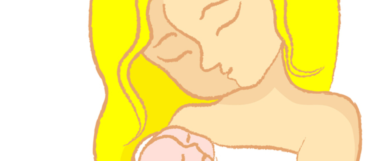 illustration of woman with newborn