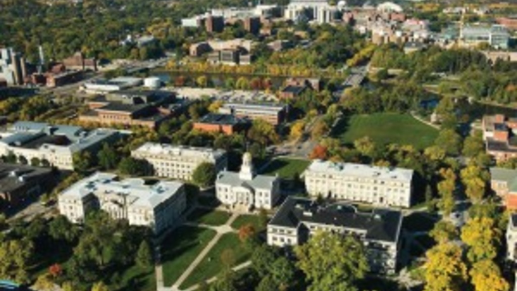 aerial view of UI campus