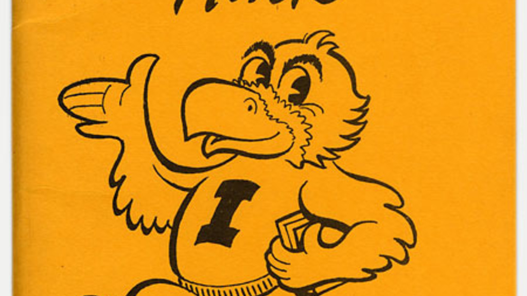 1959 cover of Herky Hints, an orientation manual for UI students