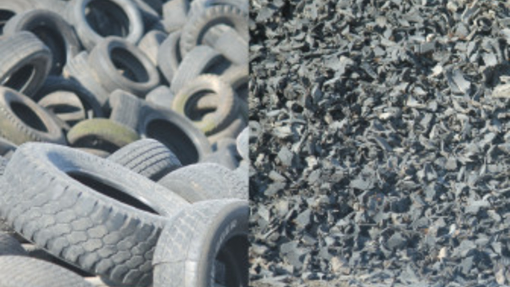 Tires in a landfill