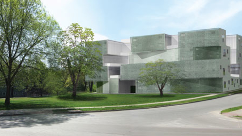 Architectural rendering of art building