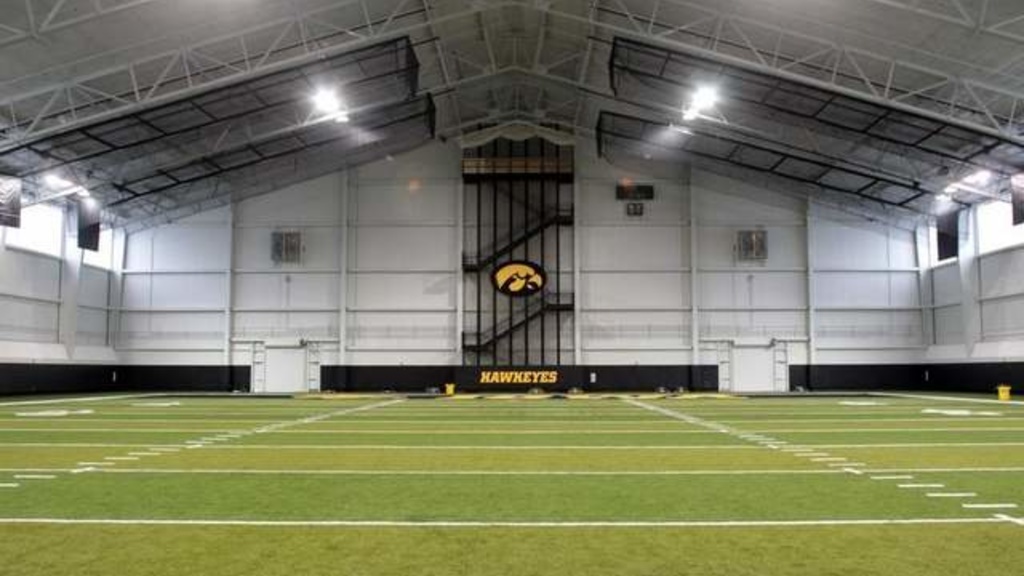 The University of Iowa Indoor Practice Facility is seen Monday. David Scrivner / P-C