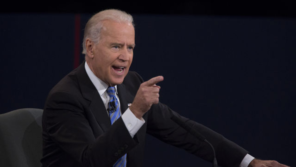 Vice President Joe Biden speaks during the VP debate