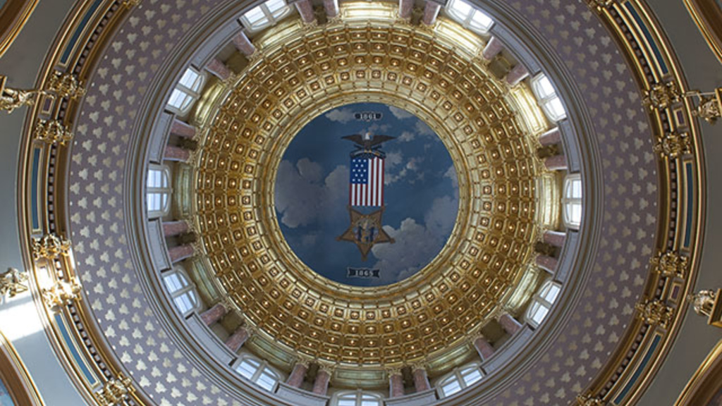 Interior of the Iowa State Capitol dome