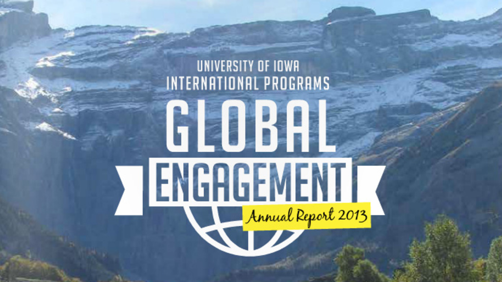 Portion of cover of UI International Programs annual report