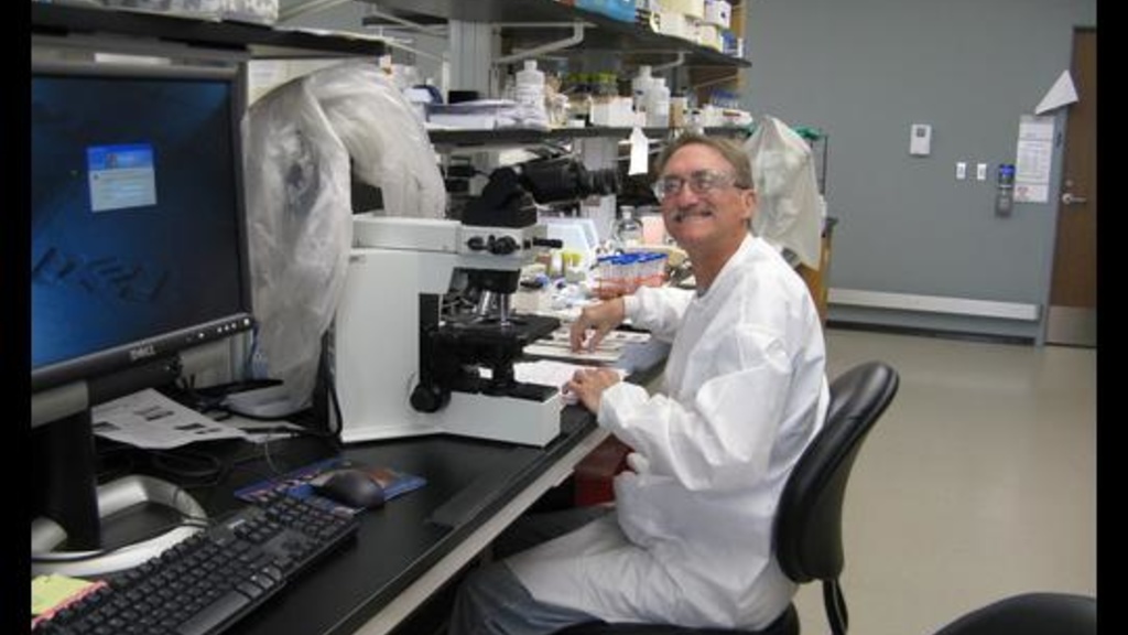 Michael Last is a parasitologist at the Iowa State Hygienic Laboratory at the University of Iowa in Coralville who first recognized that an outbreak of diarrheal disease in Iowa in June was caused by the microscopic parasite Cyclospora cayetanensis