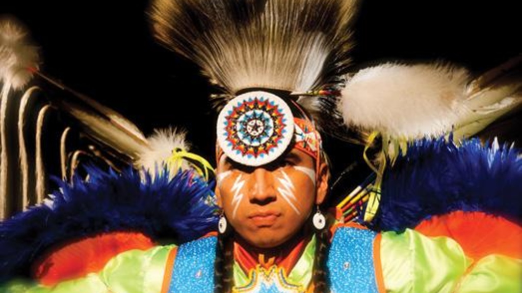 Larry Yazzie is the arena director of the University of Iowa Pow Wow April 13 and 14. Photo by Christal Moose