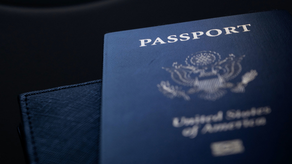 Photo of a passport