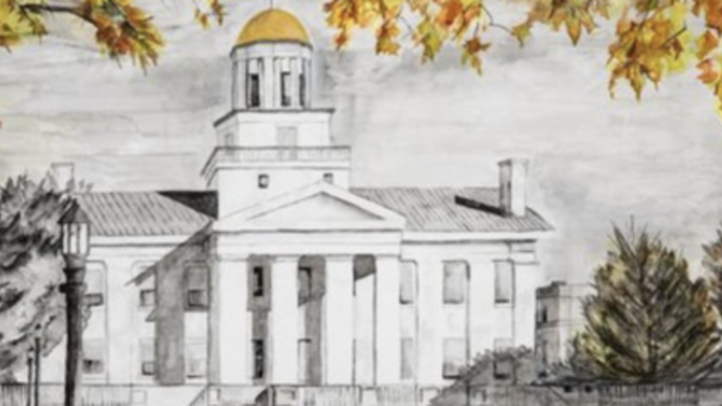 Drawing of Old Capitol Building