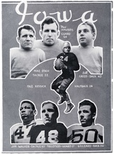 Iowa–Notre Dame game program cover, Nov. 11, 1939