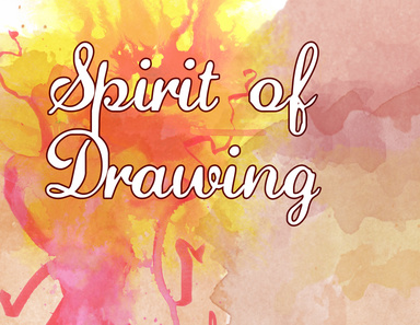The words "Spirit of Drawing" with a colorful background