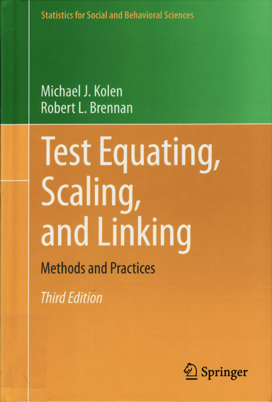 cover of Test Equating, Scaling, and Linking textbook