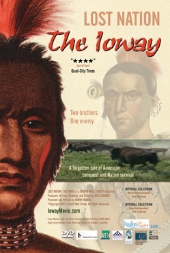 A movie poster featuring American Indian faces