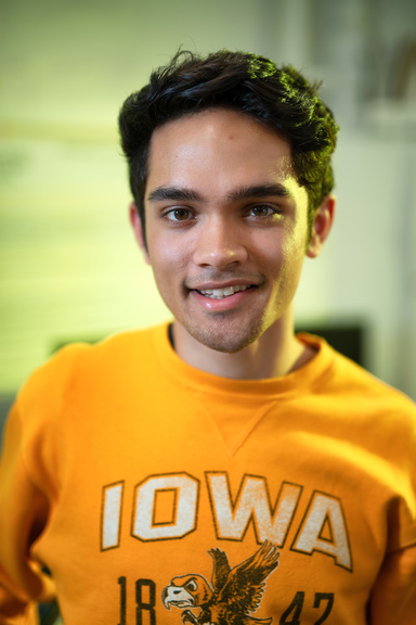 University of Iowa biomedical engineering student Russell Martin