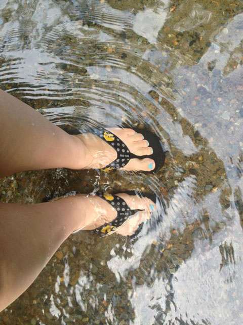 toes in the water