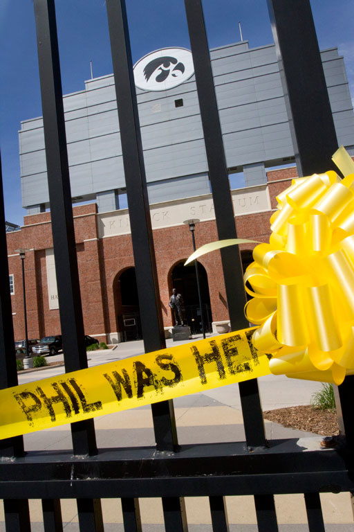 Kinnick Stadium tagged with Phil Was Here