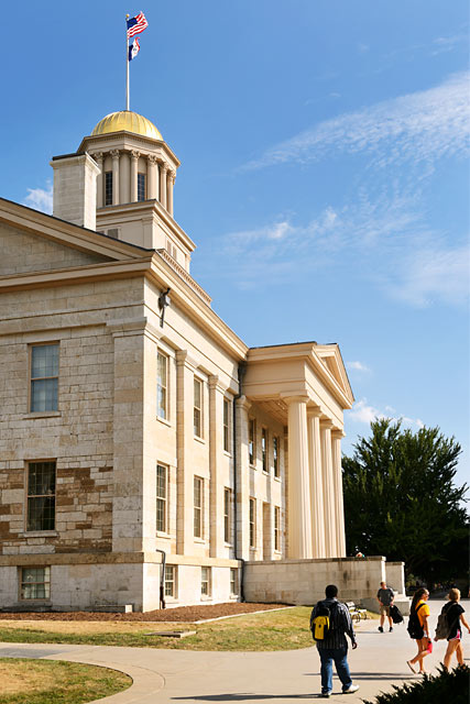 Color photo of Old Capitol, taken near the southeast corner
