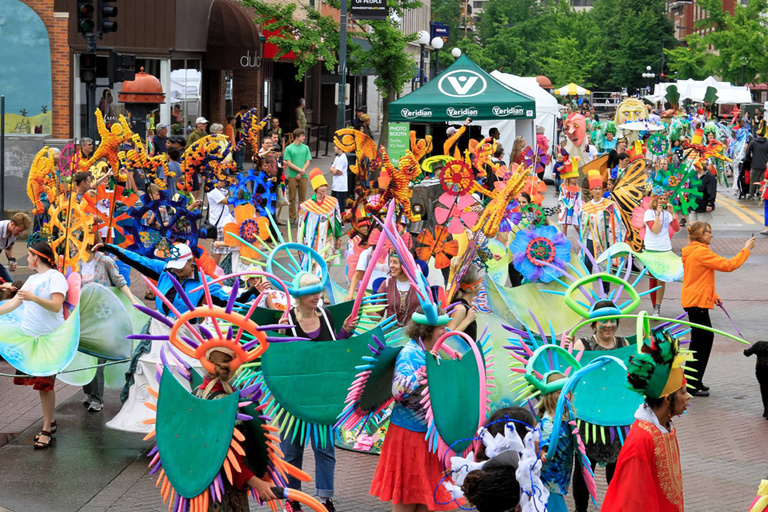 Carnaval parade through Iowa City
