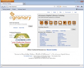 Screenshot of eGranay library