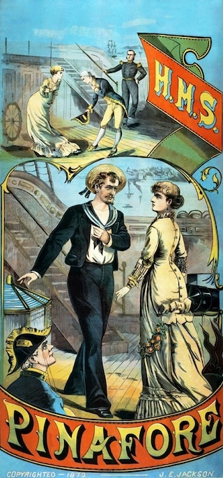 1879 poster for HSM Pinafore