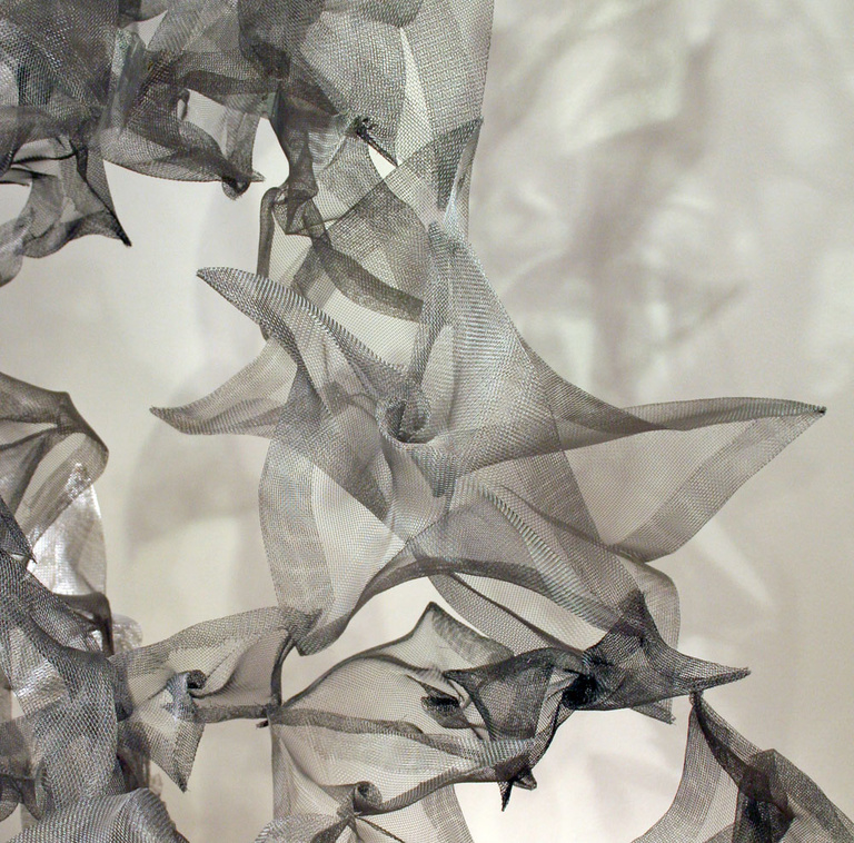 Star Flock V, Aluminum Screen wire art by Judy Bales