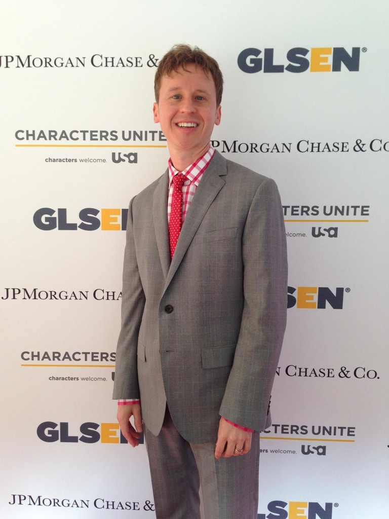 Matt Beck at the GLSEN awards