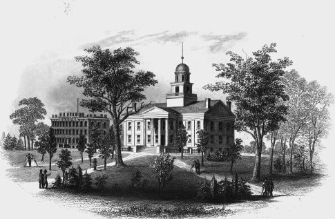 1860s engraving of Old Capitol.