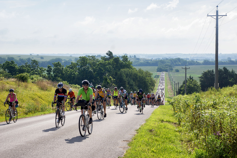 cyclists on country road