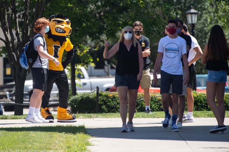 new students with herky