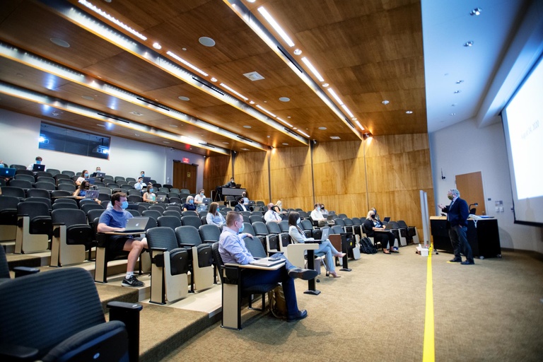 students in lecture hall