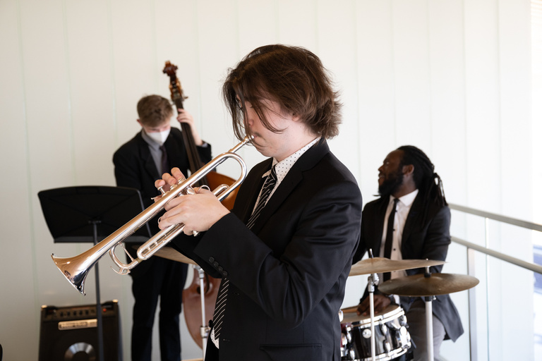 Jazz students perform at the 39th annual Presidential Lecture.