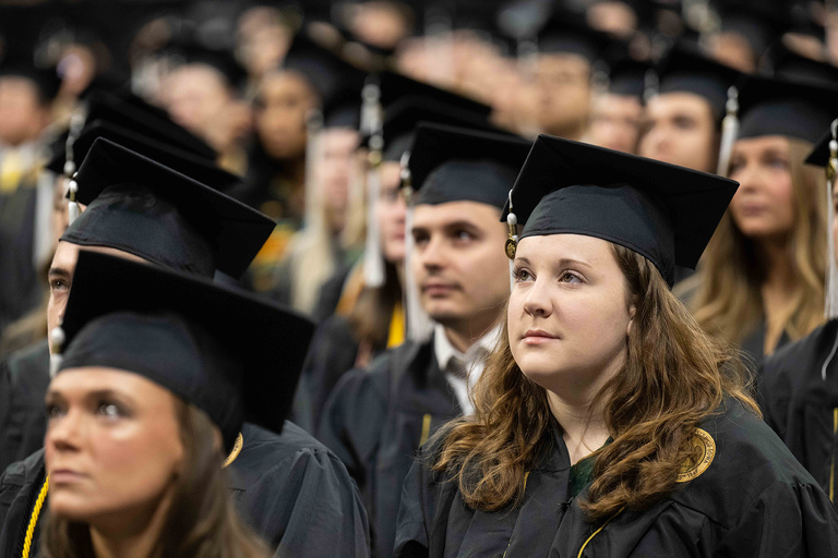The College of Liberal Arts and Sciences, which included graduates from the College of Public Health, was the largest commencement ceremony of the fall.